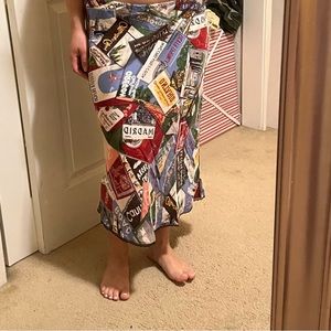 Vintage Gap Silk Skirt